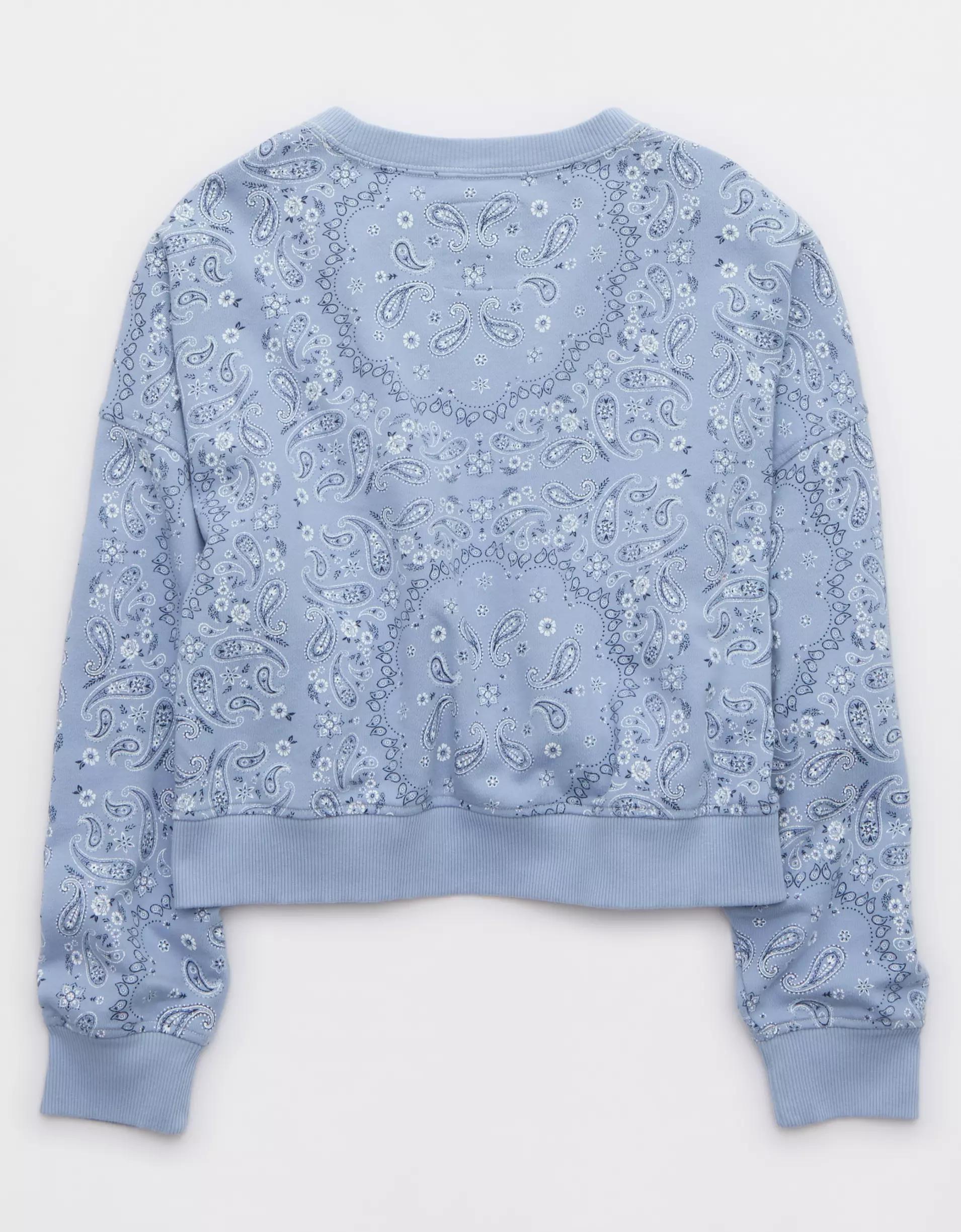 Aerie Take It Easy Crew Sweatshirt Product Image