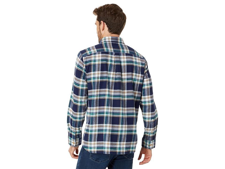 Vineyard Vines Flannel Plaid Whale Shirt (Plaid Nautical Navy) Men's Clothing Product Image