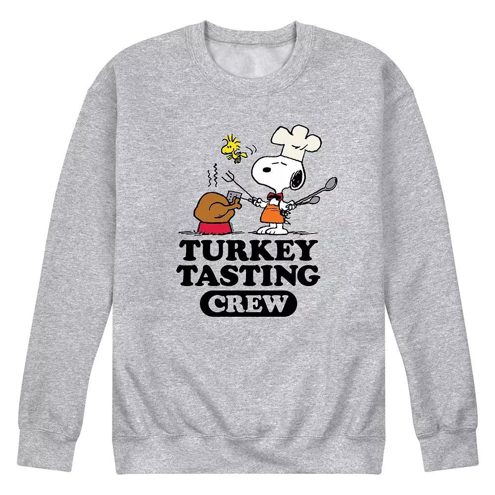 Men's Peanuts Turkey Tasting Crew Sweatshirt,  Product Image