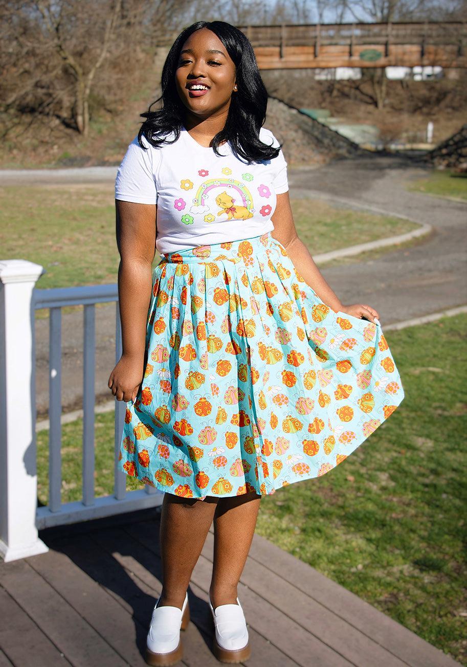 ModCloth x Marisol Muro My Playful Ways Swing Skirt Product Image