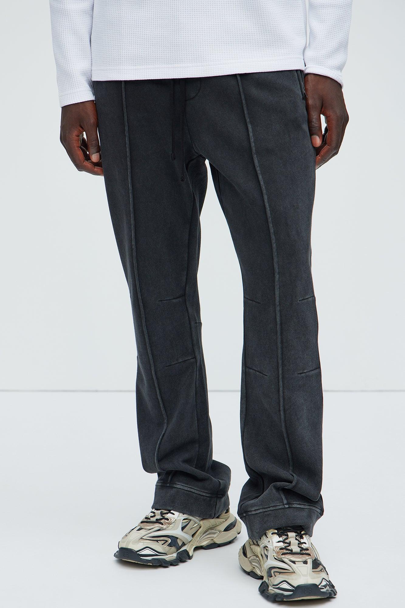 Ian Skinny Flare Sweatpants - Black Product Image