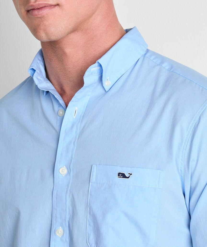 Shoreline Solid Perfect Wash Poplin Shirt Product Image
