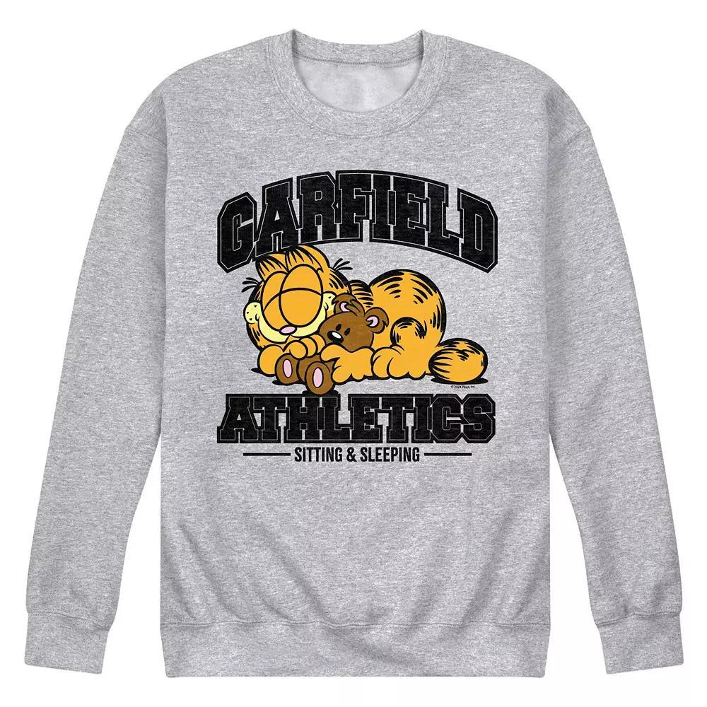 Men's Garfield Sleeping Athletics Fleece Sweatshirt,  Product Image
