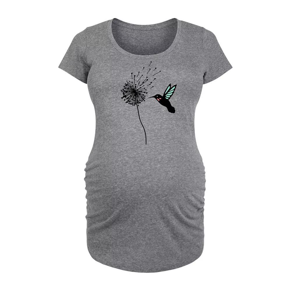 Maternity Hummingbird And Dandelion Graphic Tee, Women's,  Product Image