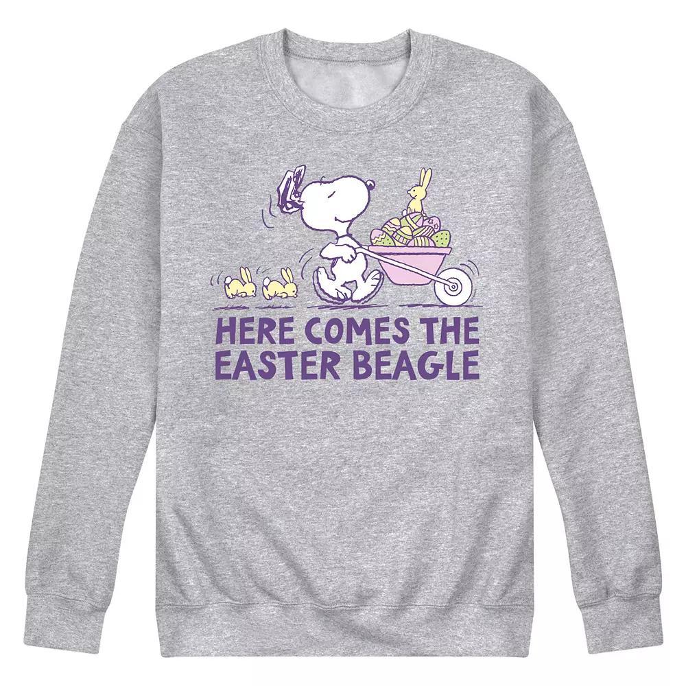 Men's Peanuts Easter Bunny Helper Fleece Sweatshirt,  Product Image