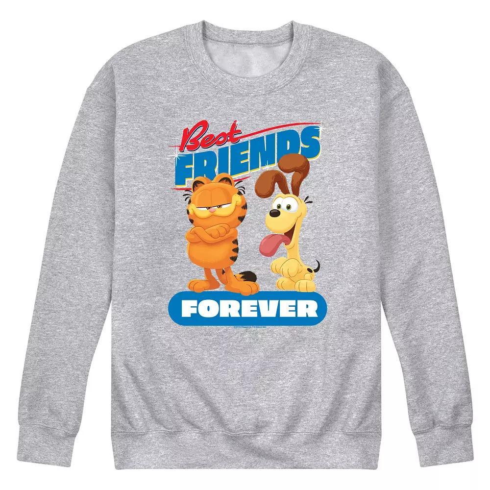 Men's Garfield The Movie Best Friends Forever Fleece Sweatshirt,  Product Image