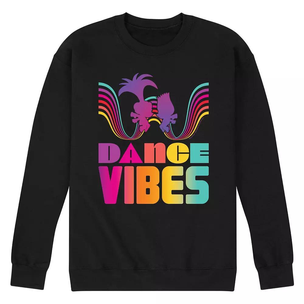 Men's Trolls Dance Vibes Poppy Sweatshirt, Size: Medium, Black Product Image