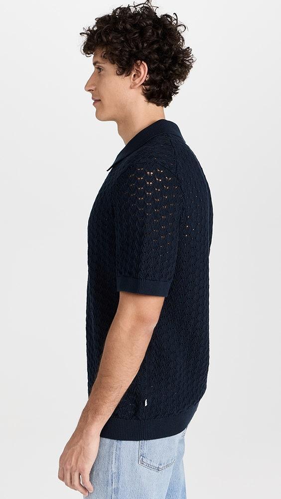 NN07 Manuel Open Knit Polo | Shopbop Product Image