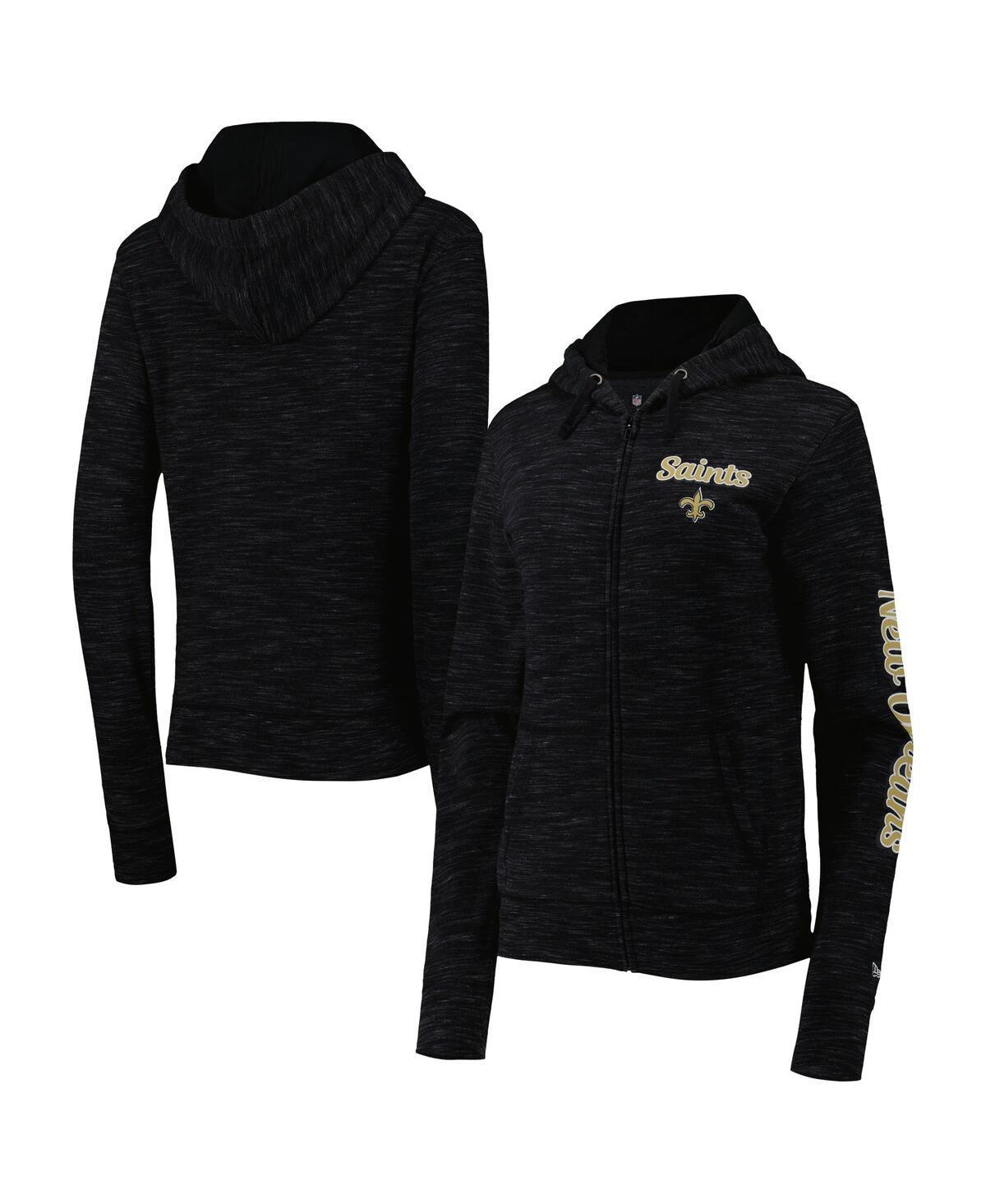 Womens New Era New Orleans Saints Reverse Full-Zip Hoodie Product Image