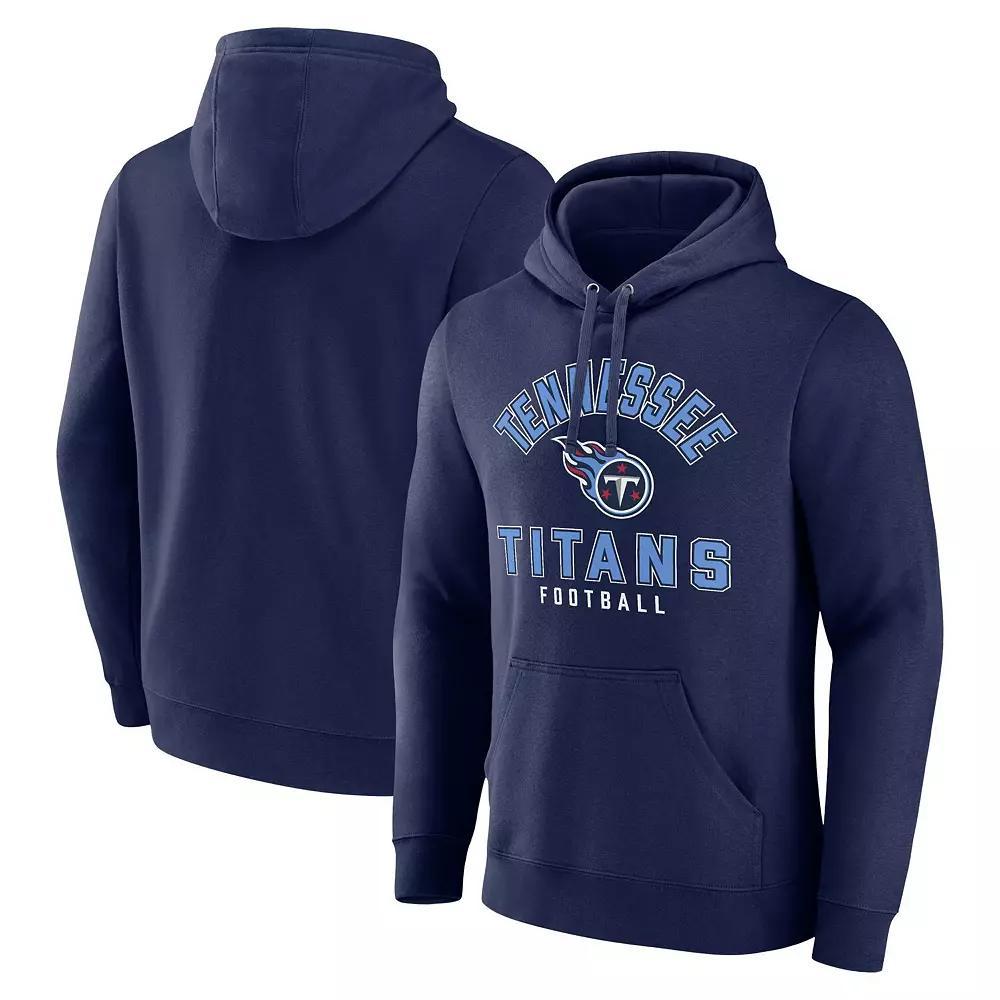 Men's Fanatics Branded  Navy Tennessee Titans Between the Pylons Pullover Hoodie, Size: Small, Blue Product Image