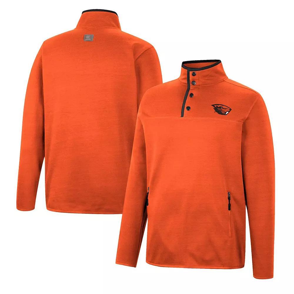 Men's Colosseum Orange Oregon State Beavers Rebound Quarter-Snap Jacket, Size: Medium Product Image