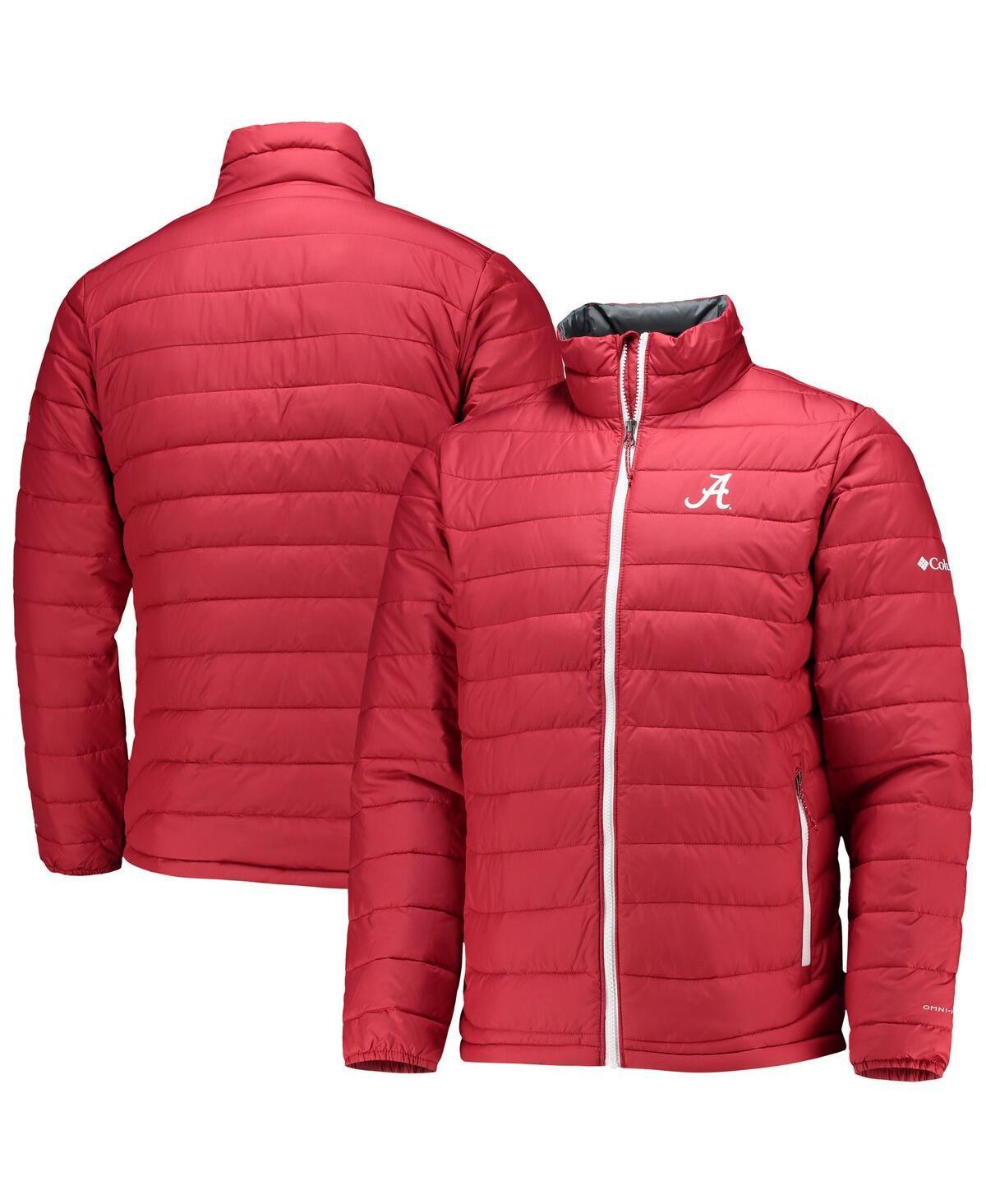 Mens Columbia Crimson Alabama Crimson Tide Powder Lite Omni-Heat Reflective Full-Zip Jacket Product Image