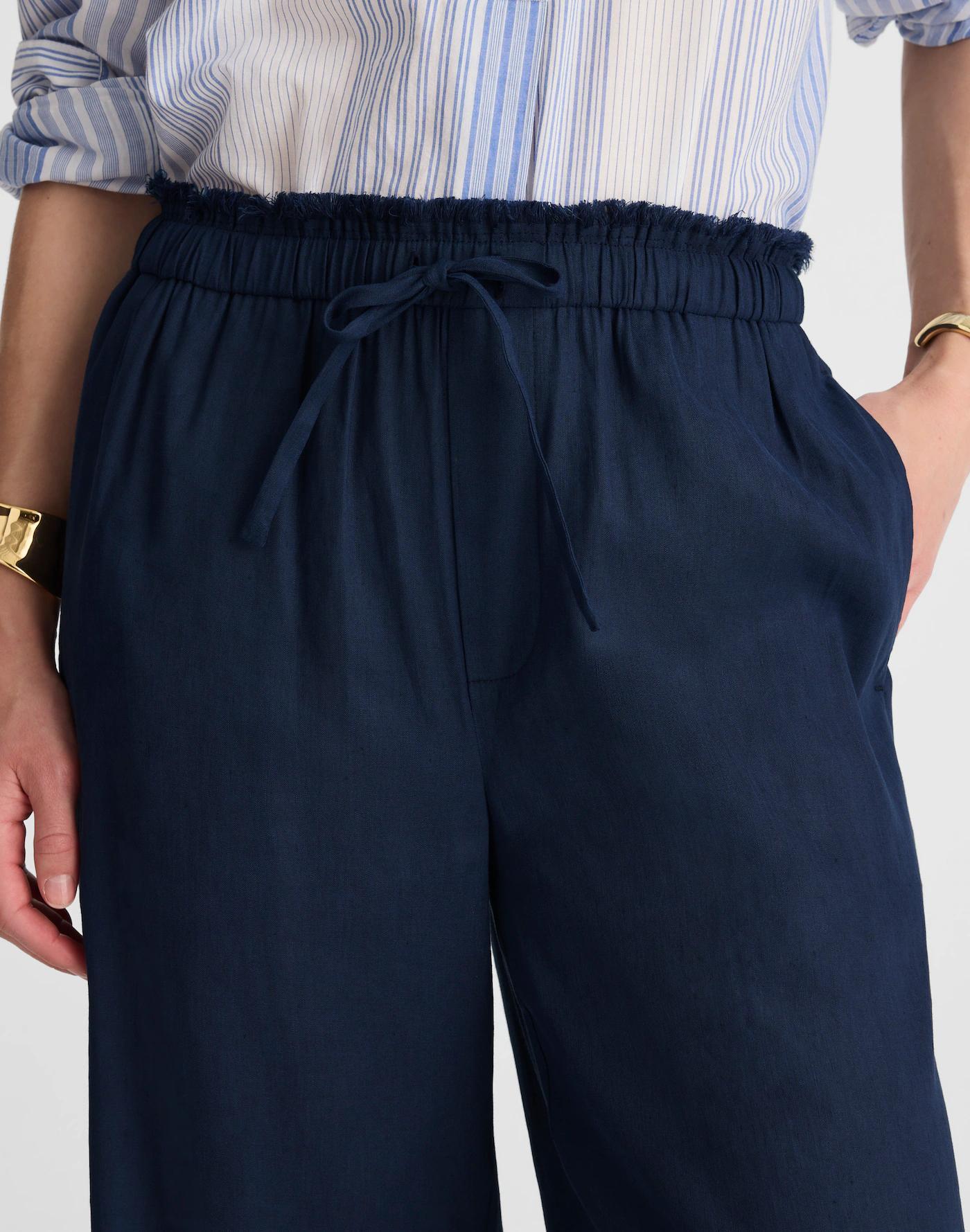 Raw-Edge Drawstring Pant Product Image