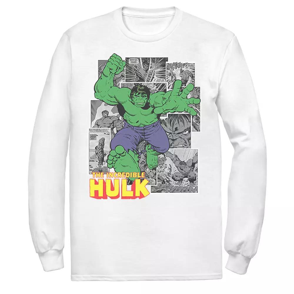 Men's Marvel Avengers The Incredible Hulk Comic Panel Portrait Graphic Tee,  Product Image