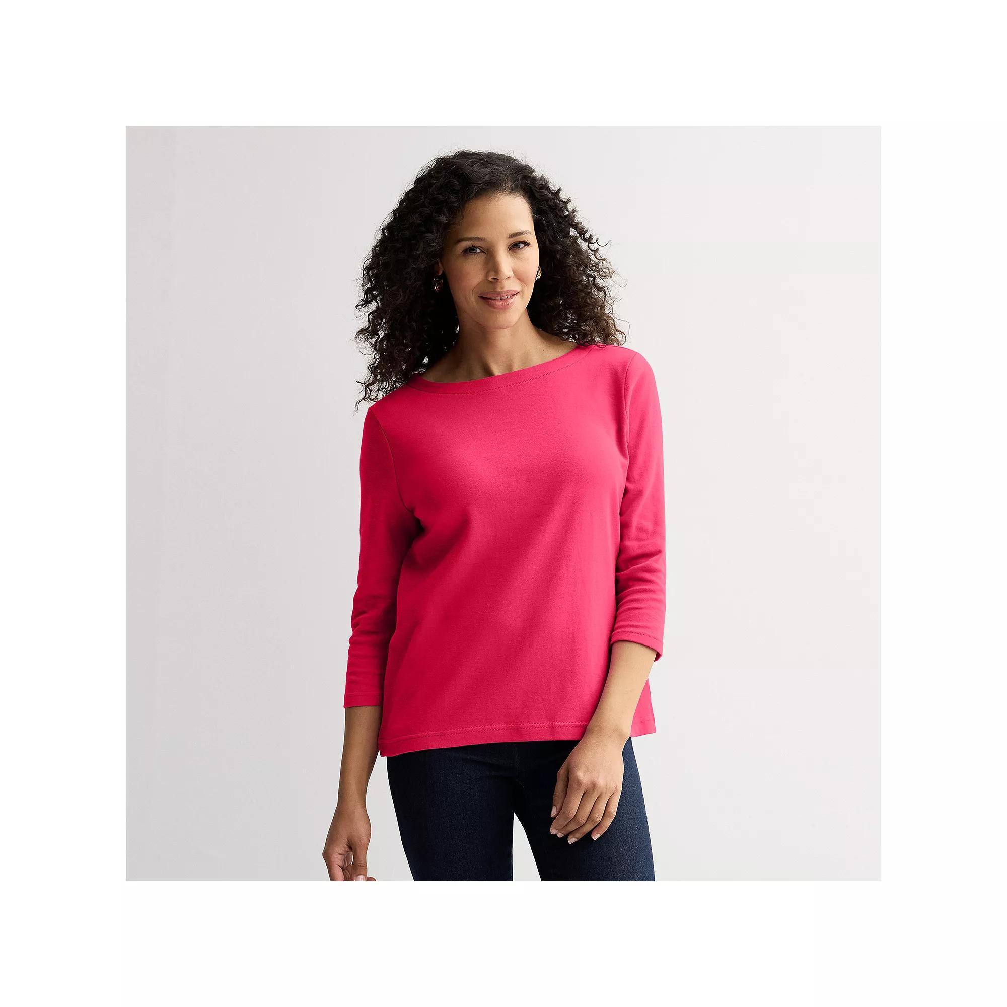 Women's Croft & Barrow® Boatneck Top,  Product Image