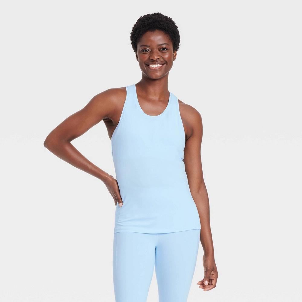 Women's Essential Racerback Tank Top - All In Motion™ Light Blue M Product Image