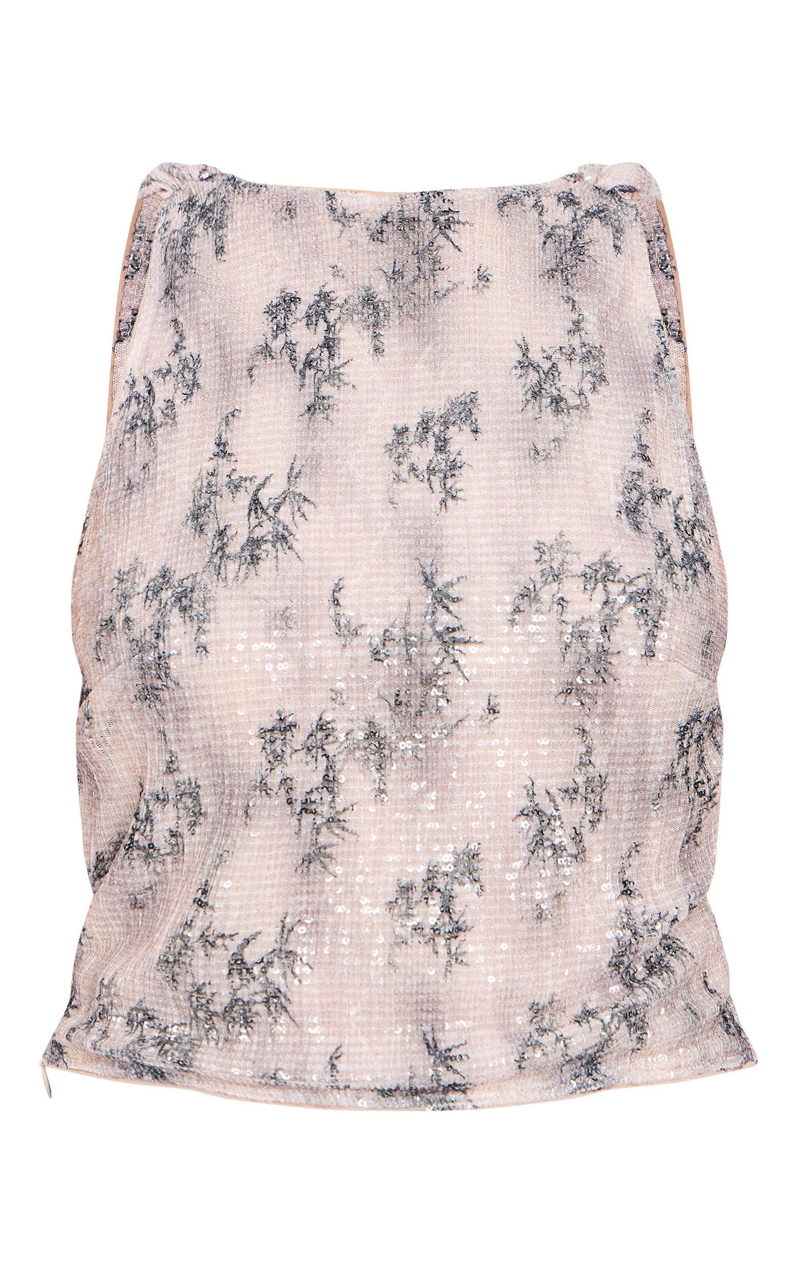 Grey Textured Glitter Cowl Back Long Top Product Image