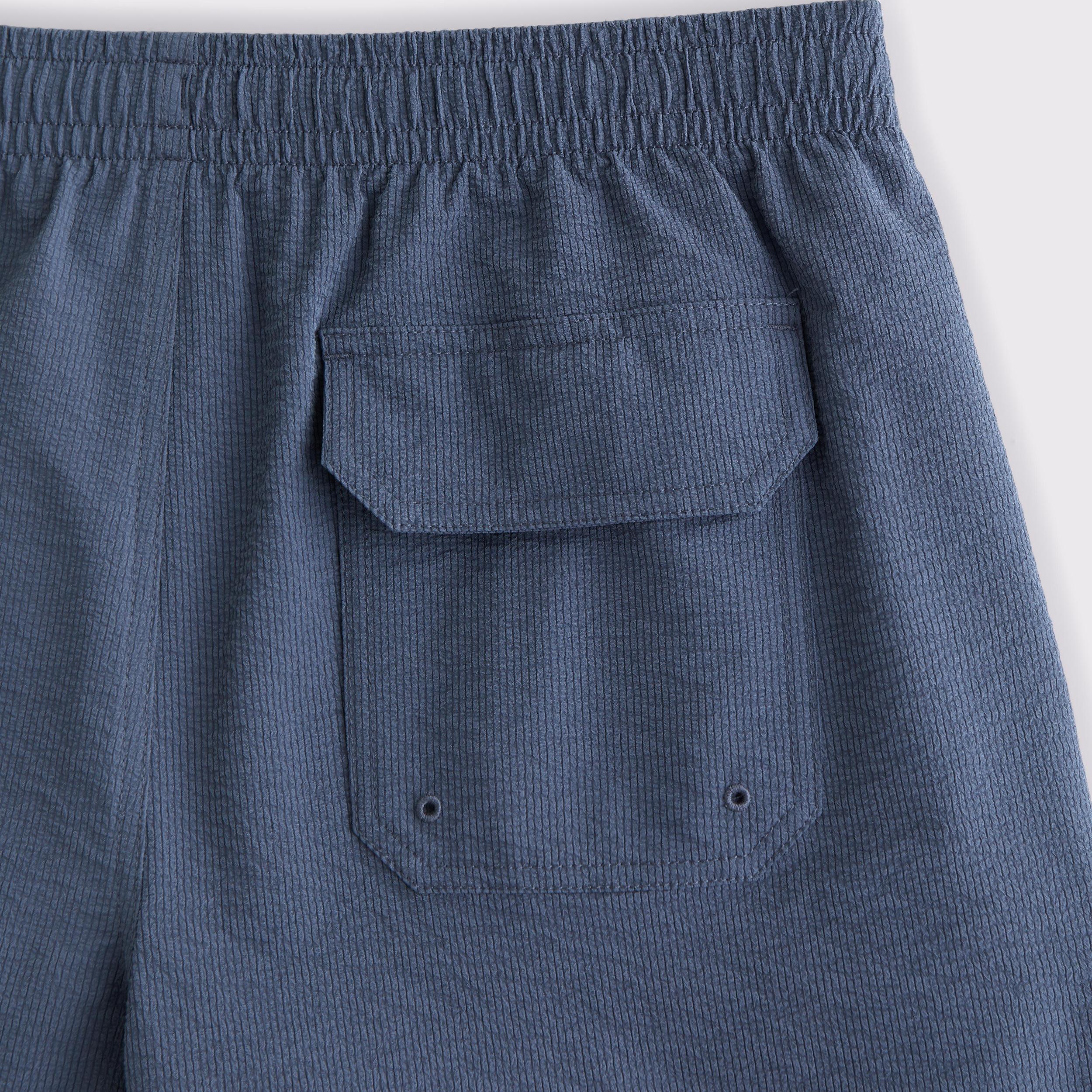 Pull-On Micro-Seersucker Swim Trunk Product Image