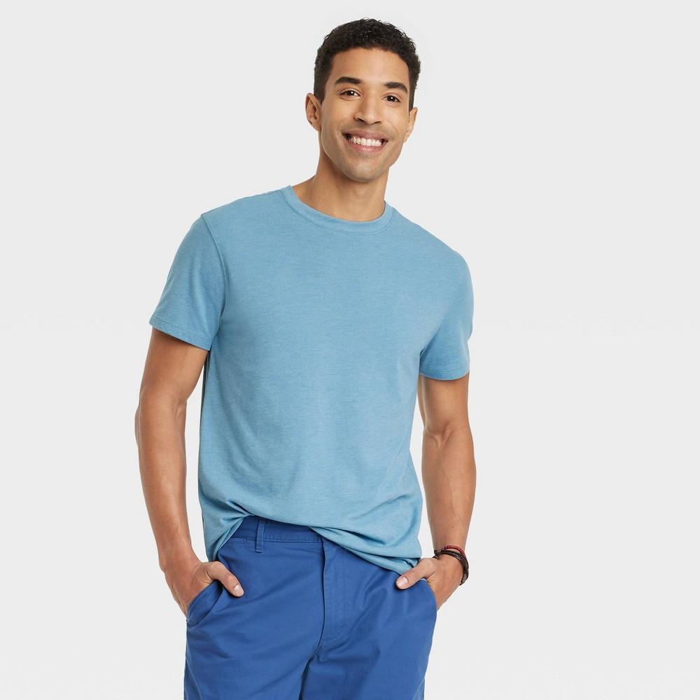 Mens Every Wear Short Sleeve T-Shirt - Goodfellow & Co Blue L Product Image