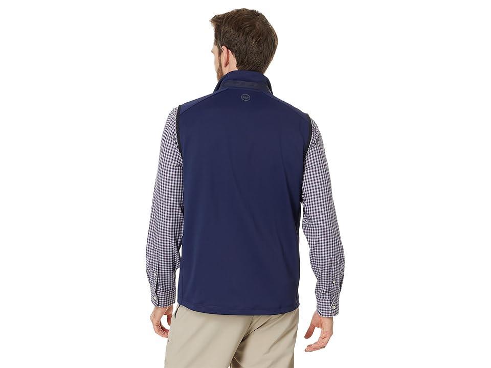 Vineyard Vines Fairhaven Golf Vest (Htooth Nautical Navy) Men's Sweatshirt Product Image