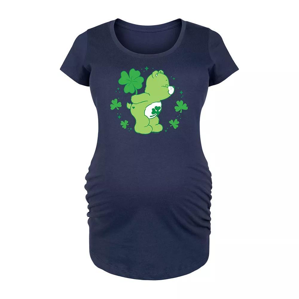 Maternity Care Bears Shamrock Graphic Graphic Tee, Women's, Size: Small-Mat, Blue Product Image