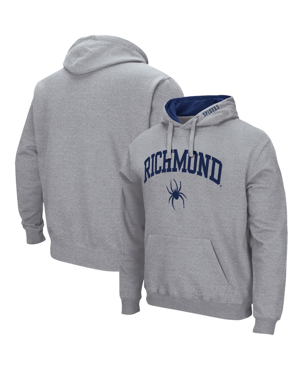 Mens Colosseum Heathered Gray Pepperdine Waves Arch and Logo Pullover Hoodie Product Image