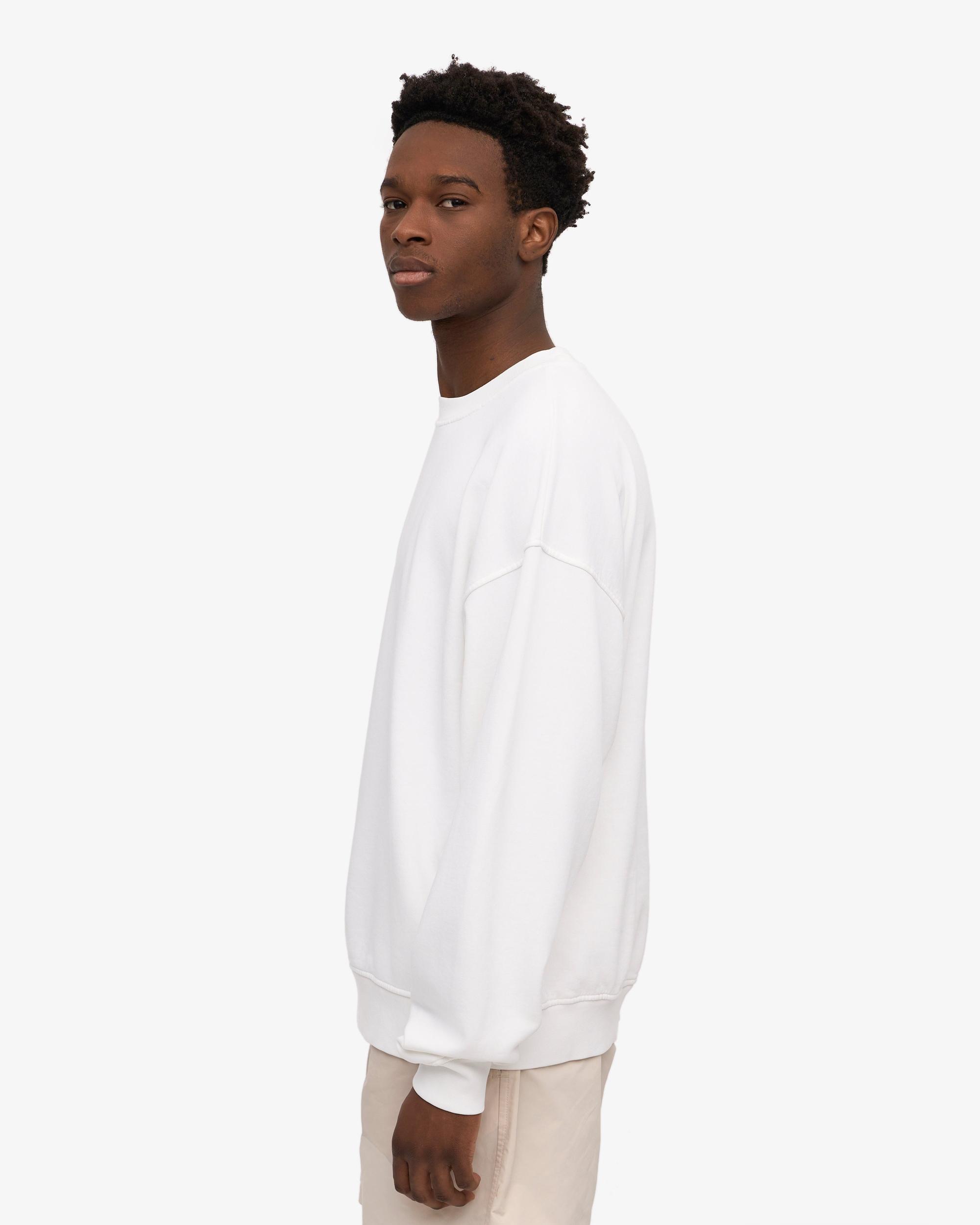 Organic Oversized Crew - Optical White Product Image