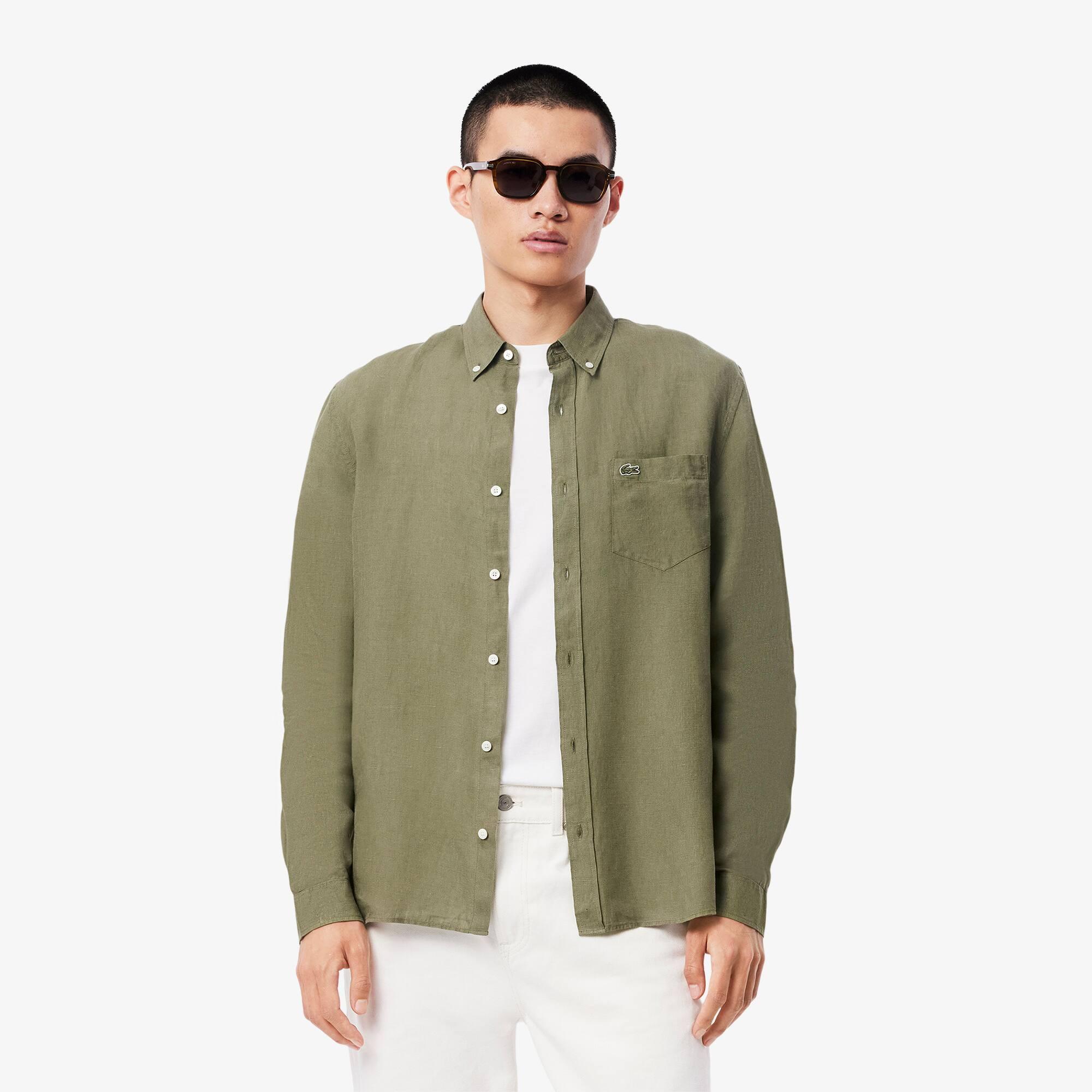 Regular Fit Linen Shirt Product Image