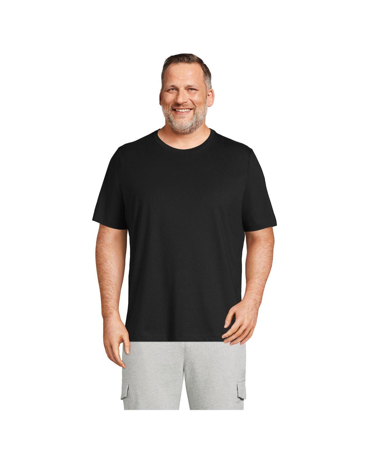 Big & Tall Lands' End Super-T Classic-Fit Tee, Men's, Size: 3XB, Black Product Image