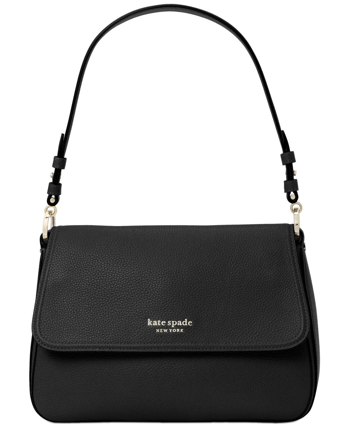 kate spade new york Hudson Pebbled Leather Medium Convertible Flap Shoulder Bag Product Image