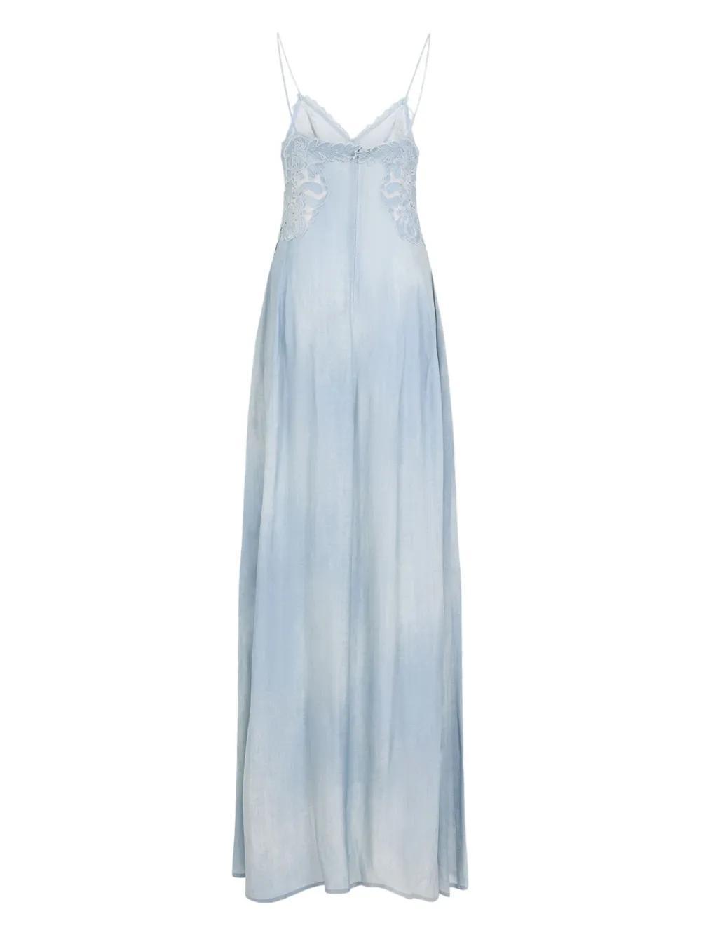 lace-appliqué maxi dress Product Image