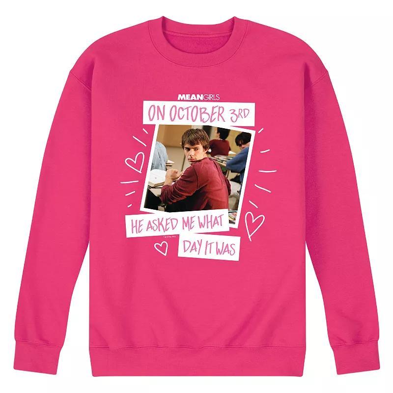 Men's Mean Girls October 3rd Fleece Sweatshirt, Size: Small, Black Product Image