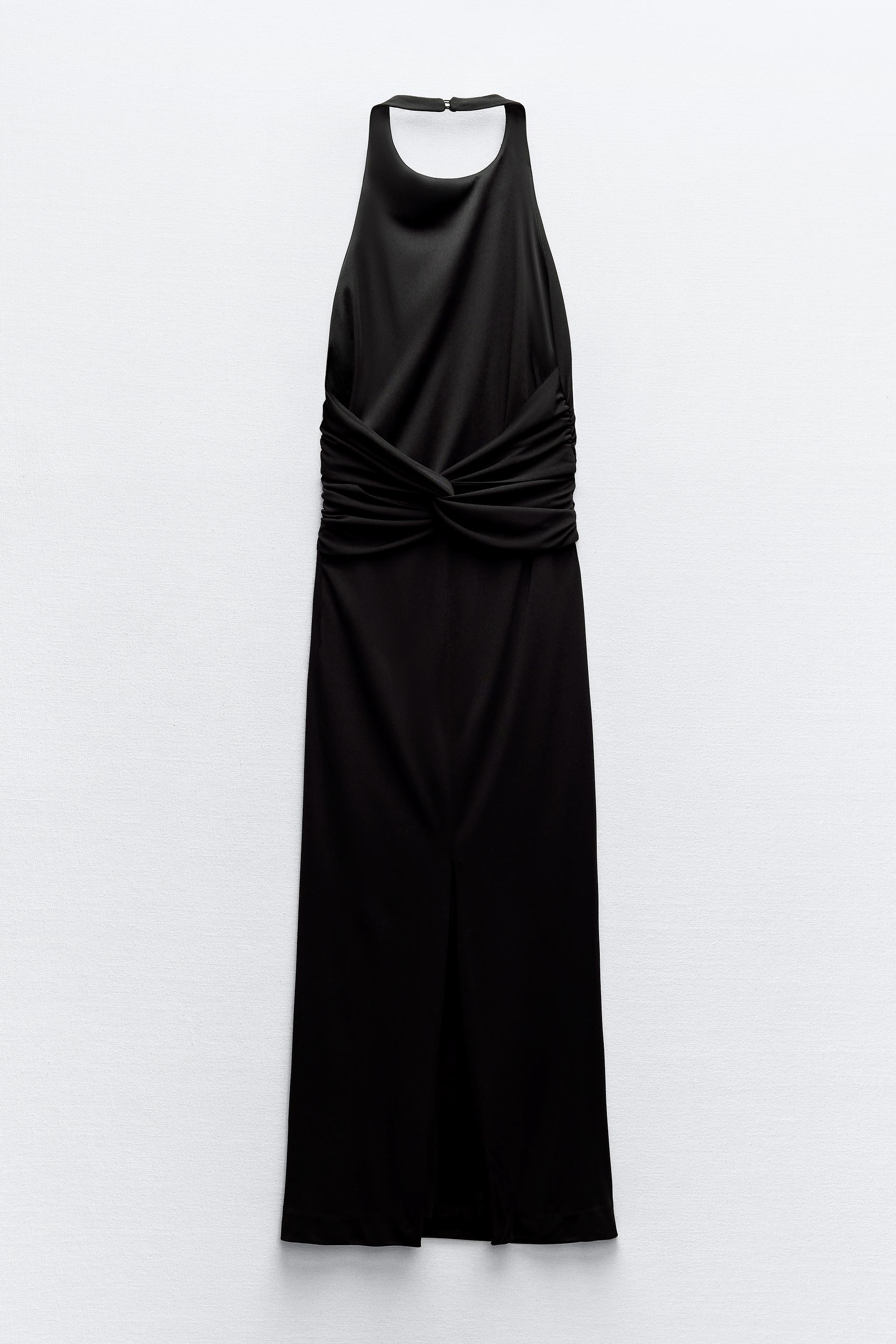 OPEN BACK HALTER DRESS Product Image