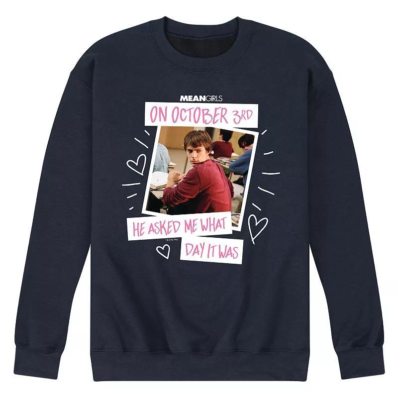 Men's Mean Girls October 3rd Fleece Sweatshirt, Size: Small, Black Product Image