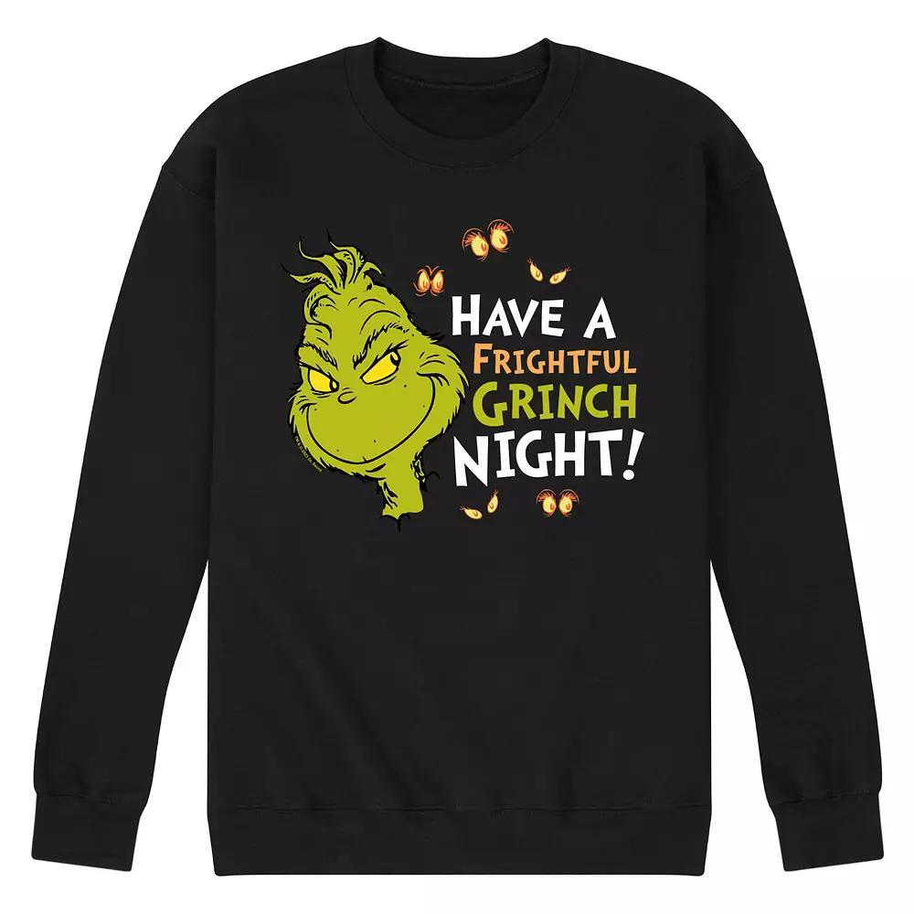 Men's Dr. Seuss Grinch Have A Frightful Fleece Sweatshirt,  Product Image