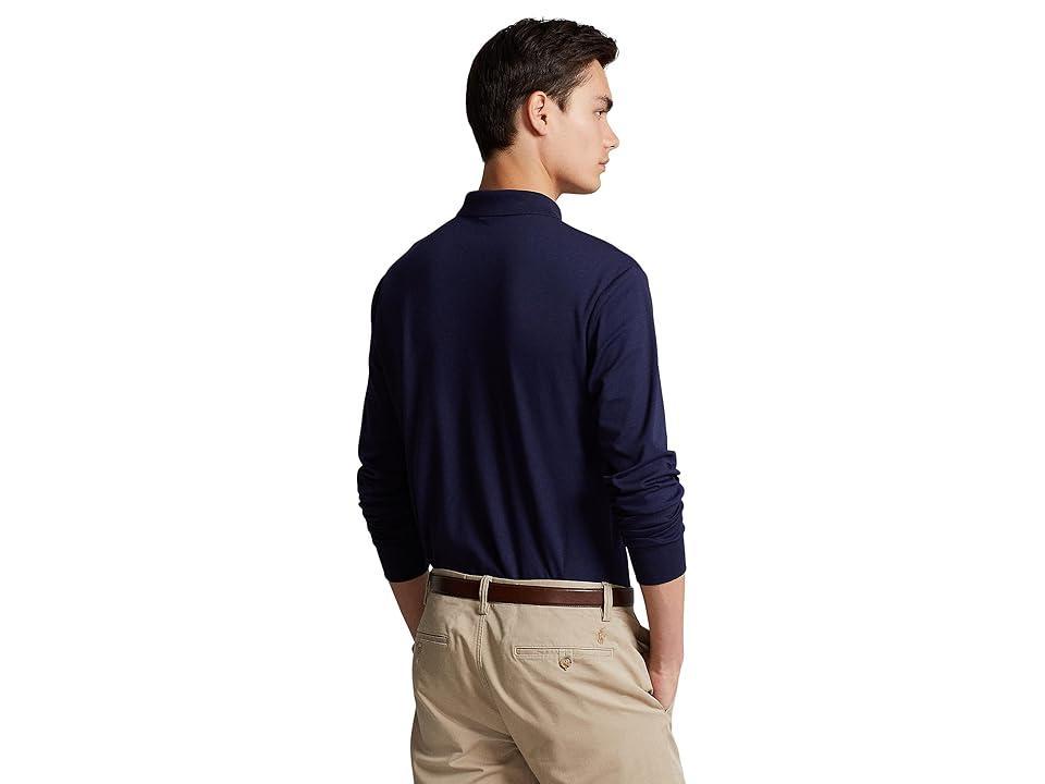 Polo Ralph Lauren Long Sleeve Polo Shirt Marl Heather) Men's Clothing Product Image