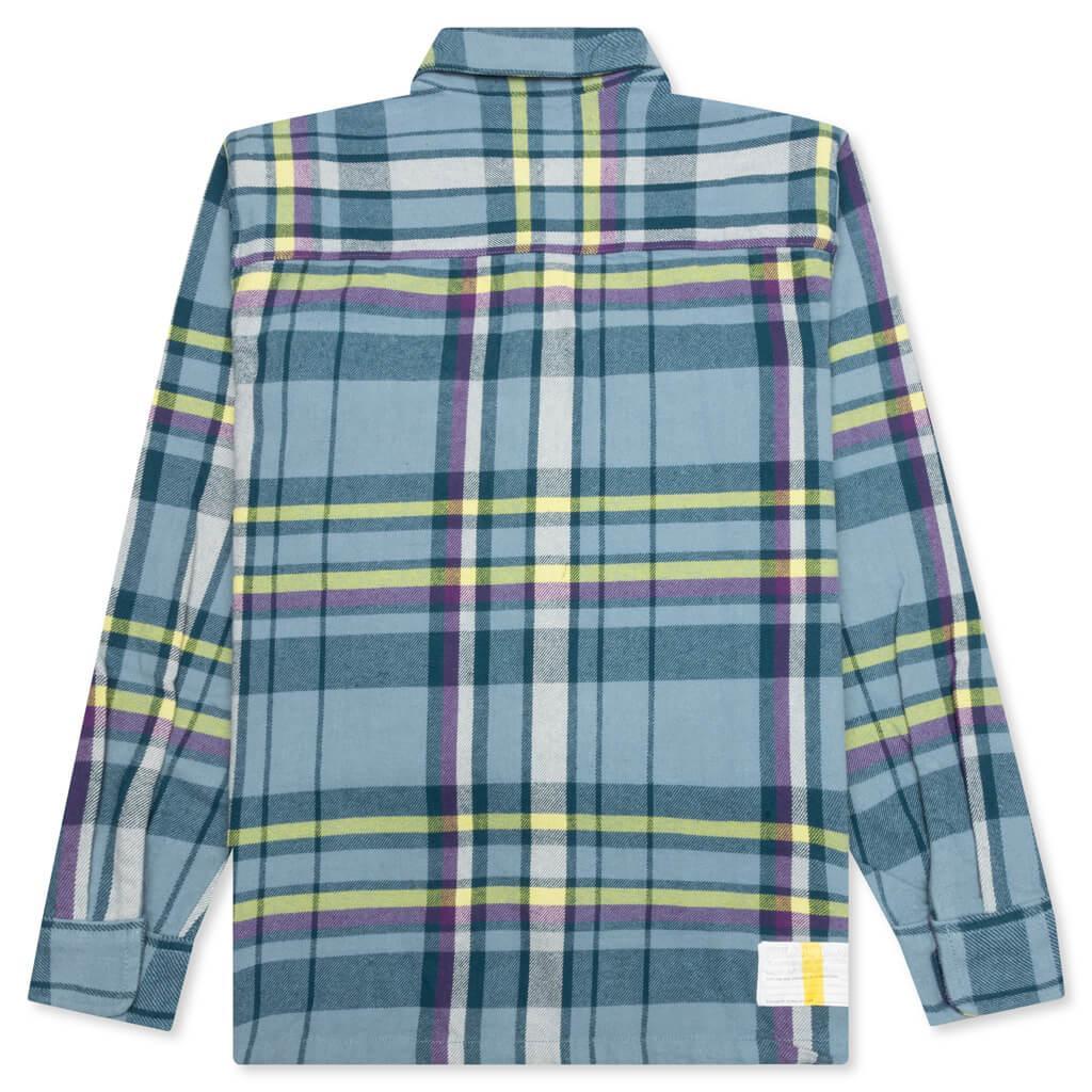 Work Flannel Shirt - Blue Male Product Image