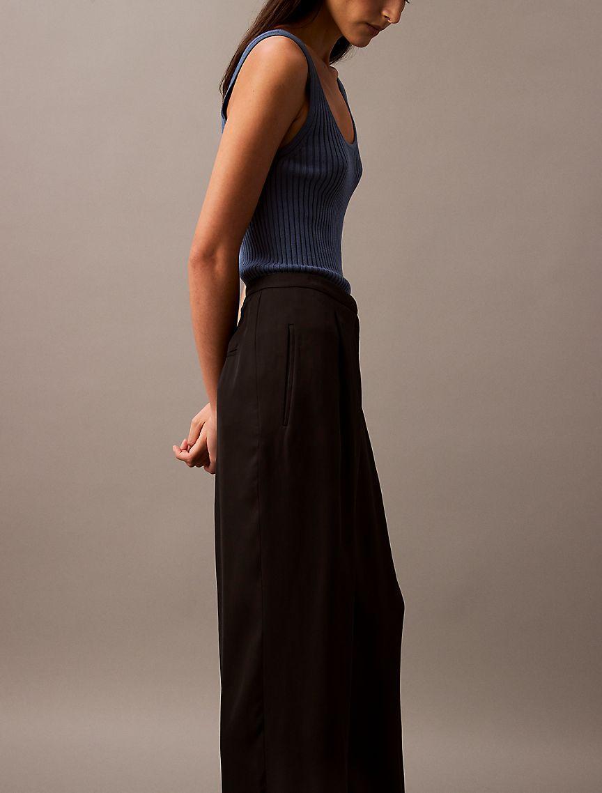 High Waist Tailored Pants Product Image