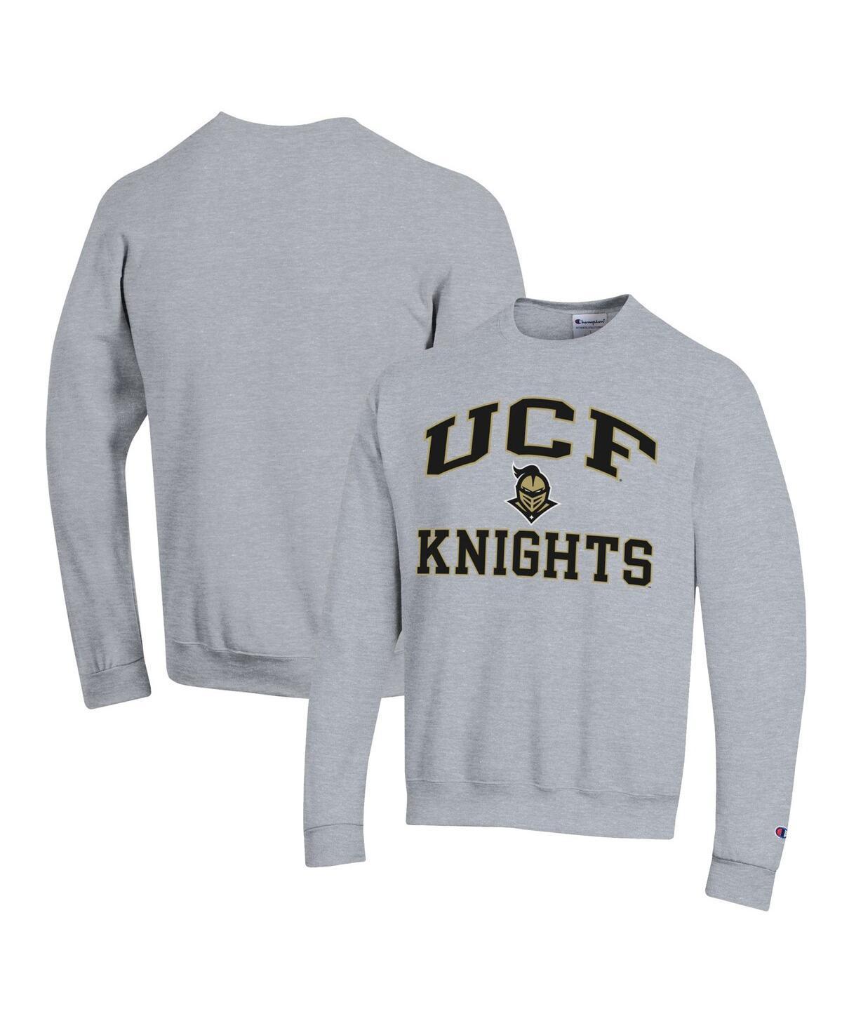 Mens Champion Heather Gray UCF Knights High Motor Pullover Sweatshirt Product Image