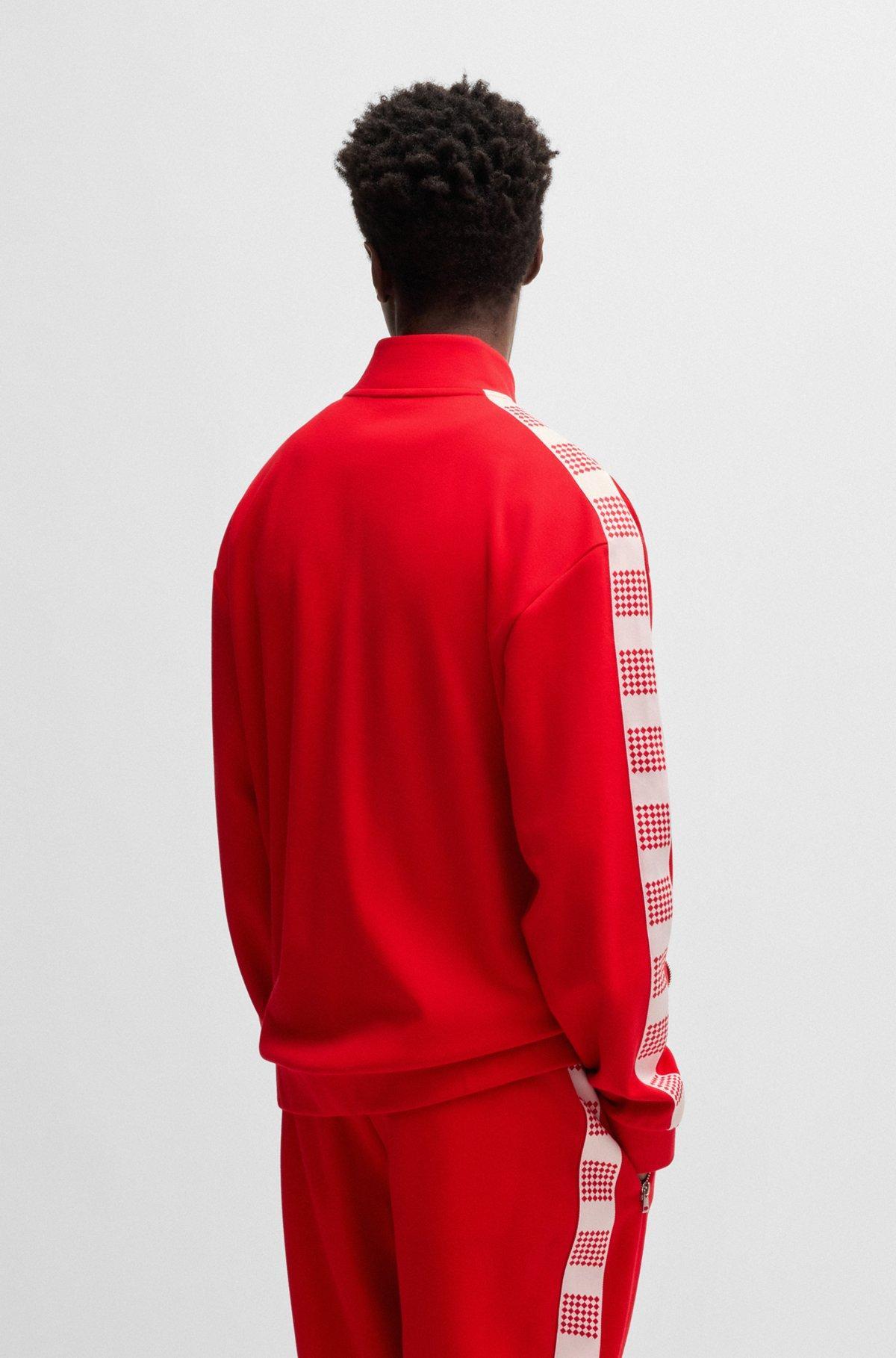 Sweatshirt with checked tape Product Image