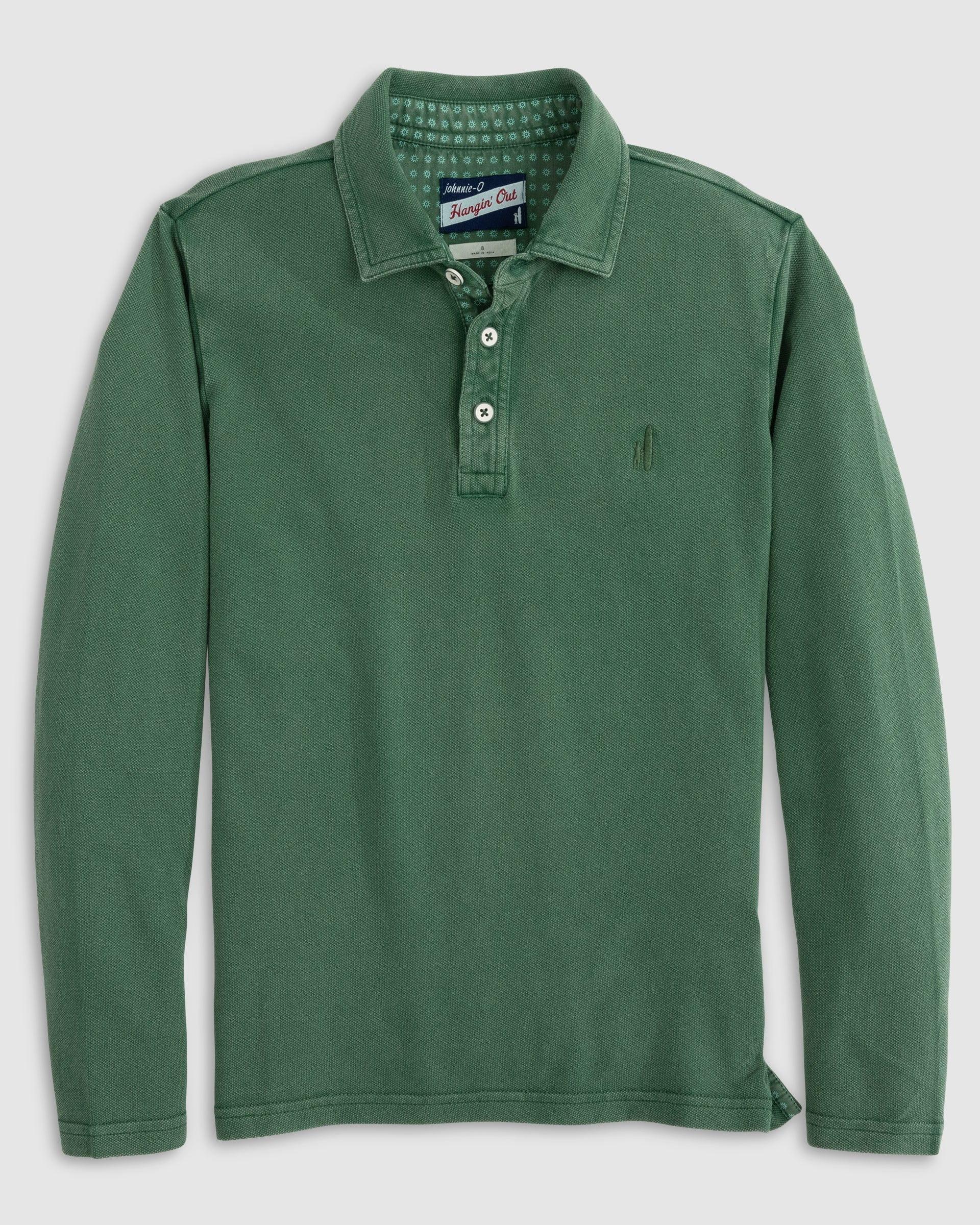 Palmer Jr. Long Sleeve Pique Mesh Polo Boys Product Image