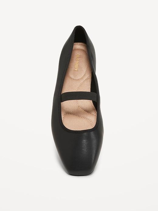 Mary Jane Square-Toe Ballet Flats Product Image