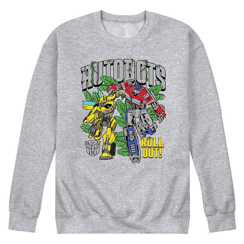 Men's Transformers Autobots Roll Out Fleece Sweatshirt, Size: Small, Gray Product Image