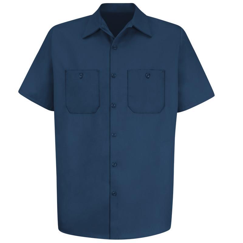 Red Kap Men's Short Sleeve Wrinkle-Resistant Cotton WorkShirt Product Image