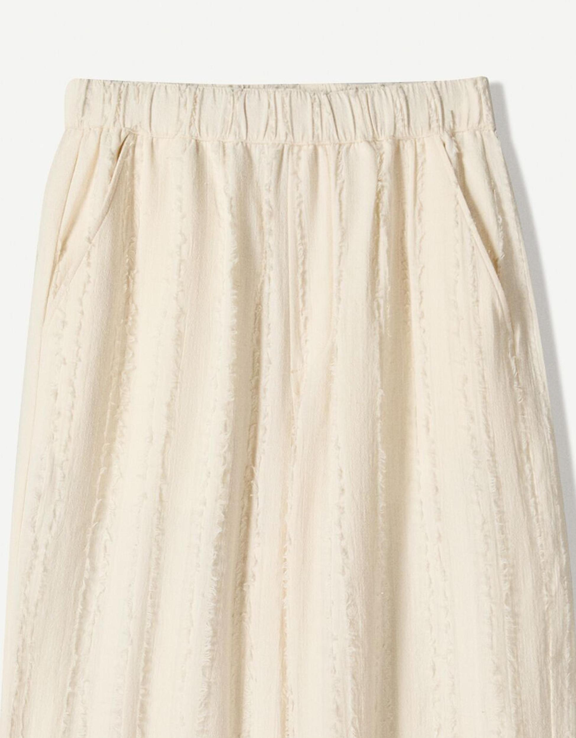 Textured wide-leg pants Product Image