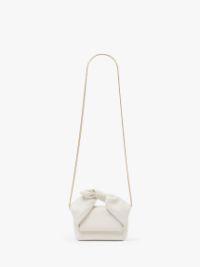 SMALL BOW TWISTER - LEATHER TOP HANDLE BAG in white | JW Anderson US  Product Image