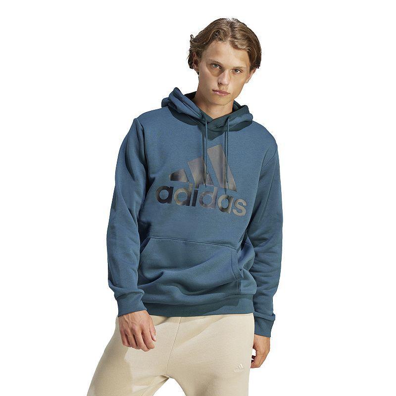 Mens adidas Essential Big Logo Fleece Hoodie Product Image