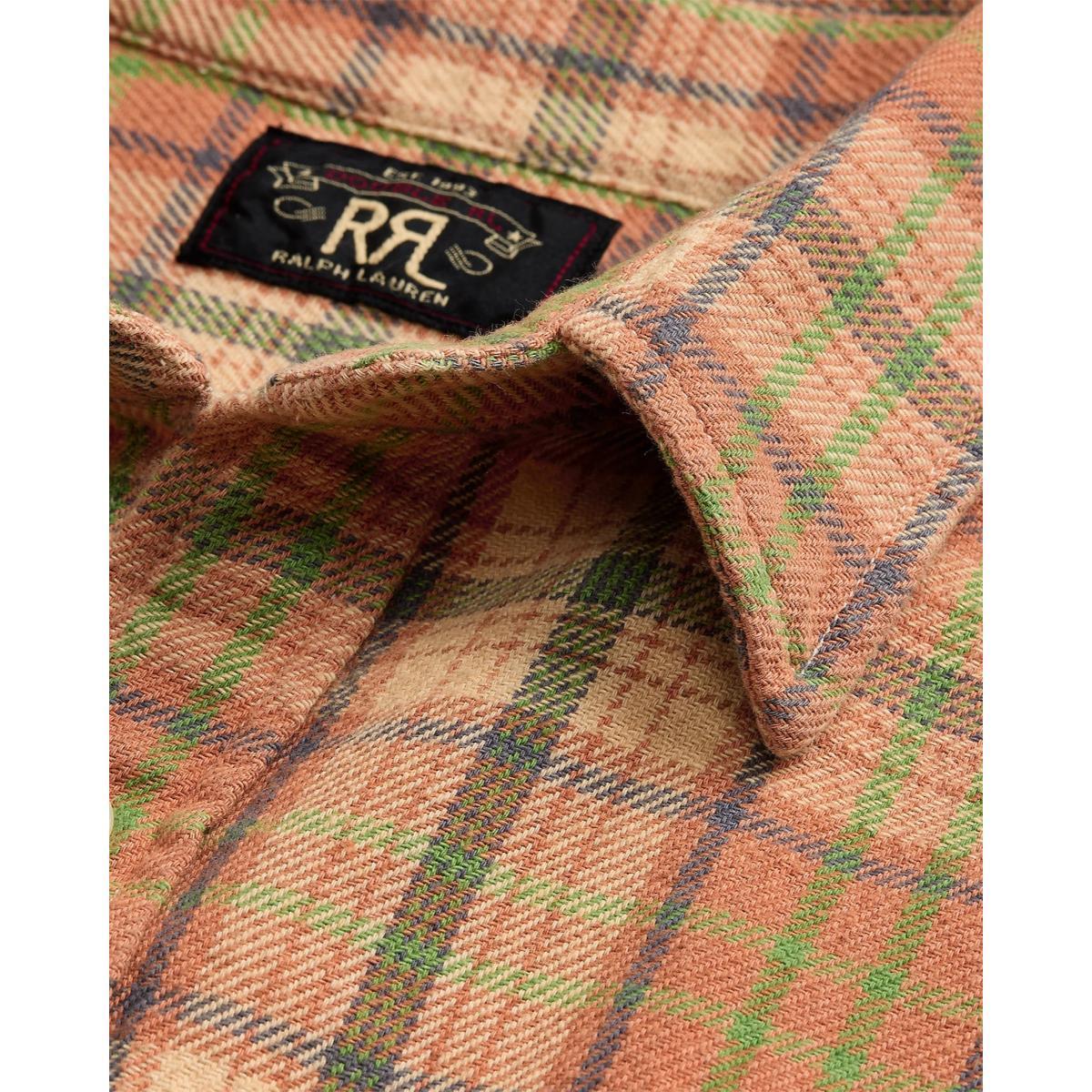 Plaid Twill Workshirt Orange Multi Product Image