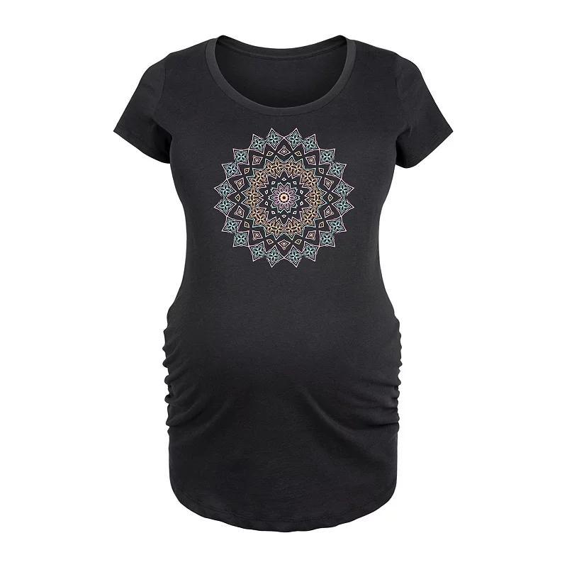 Maternity Pastel Mandala Graphic Tee, Women's,  Product Image