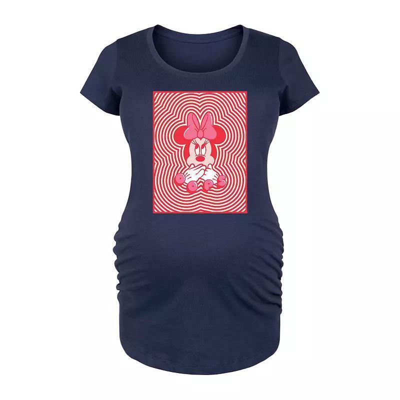 Disneys Minnie Mouse Maternity Oops Graphic Tee, Womens Product Image